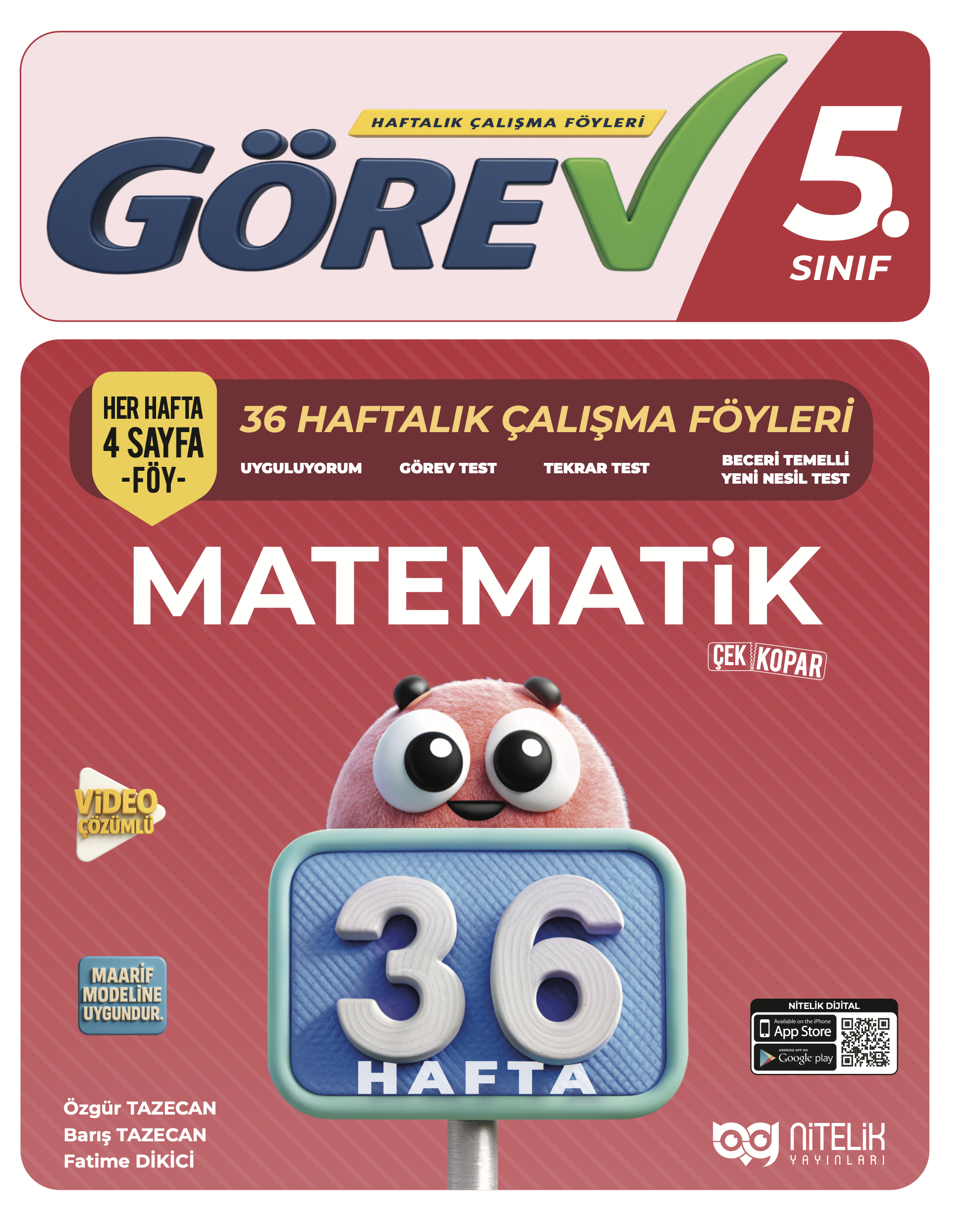 5. SINIF GÖREV MATEMATİK HAFTALIK ÇALIŞMA FÖYLERİ